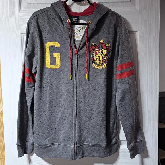 Bioworld Harry Potter Gryffindor Zip-up Hoodie Sweatshirt - Adult Medium - Picture 2 of 5